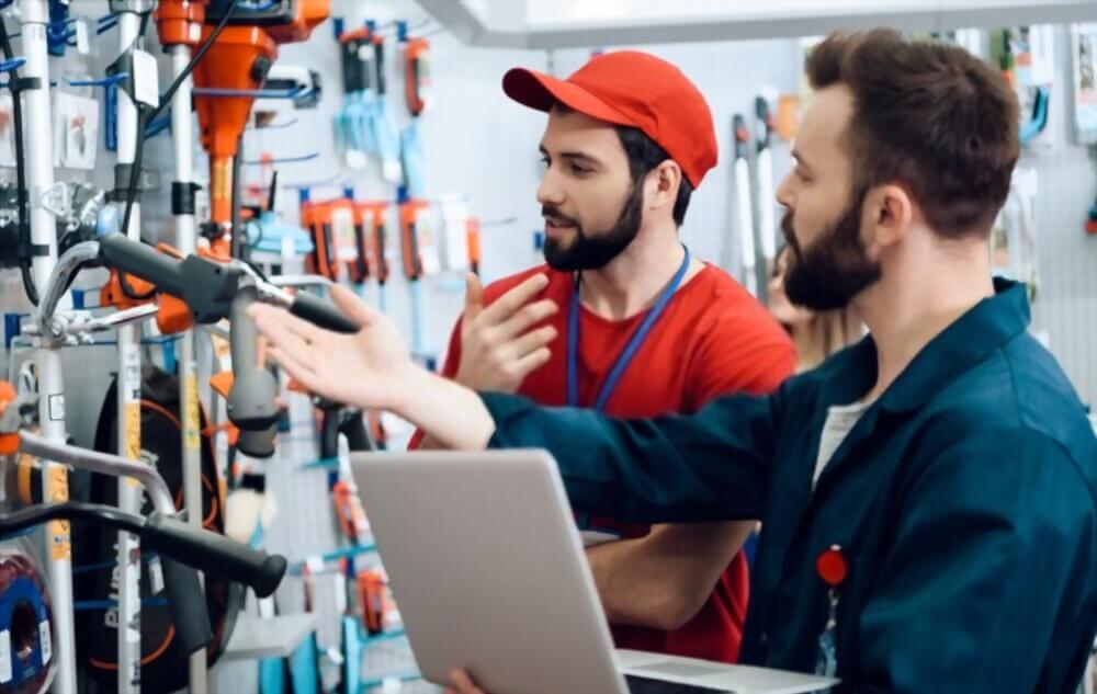 hardware store worker